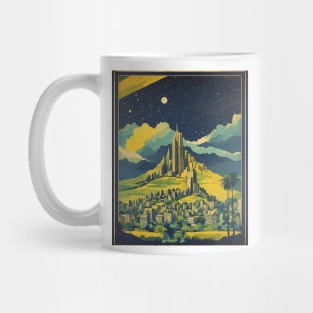 Belo Horizonte Starry Night Brazil Vintage Tourism Travel Poster Art Mug